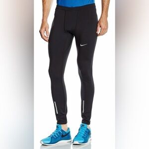 NIKE, DRI-FIT Men’s Black Running Leggings, Size Small